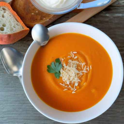Суп из моркови и сладкого картофеля с кокосовым молоком