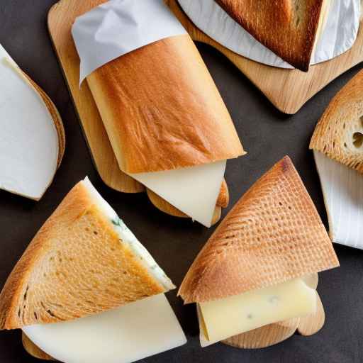 Бутерброды с сыром и луком