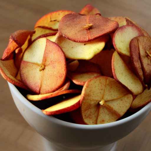 Яблочные чипсы с корицей