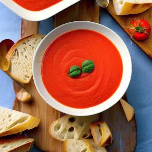 Острый томатный суп в стиле гаспачо