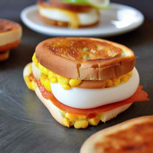 Сэндвич с запеченной фасолью на завтрак