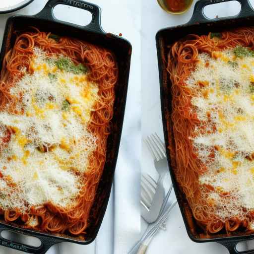 Рецепт запеченной запеканки из спагетти