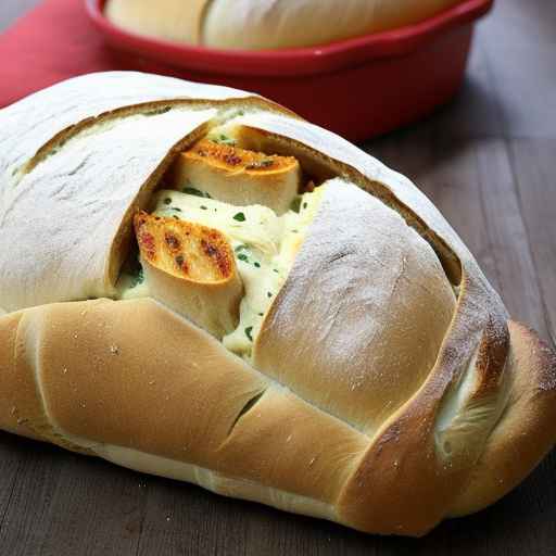 Рецепт запеченного фаршированного хлеба