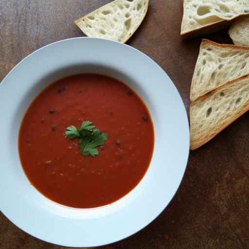 Суп из черной фасоли и томатов