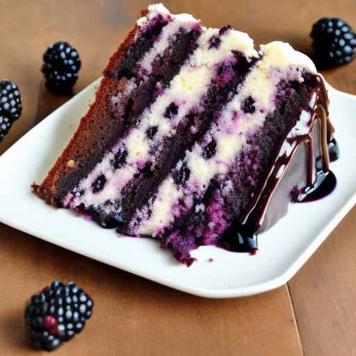 Blackberry Chocolate Chunk Cake