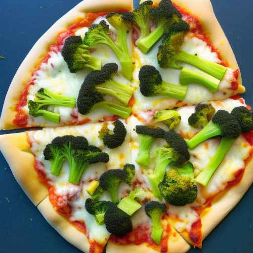 Рецепт сложенной пиццы с брокколи и сыром