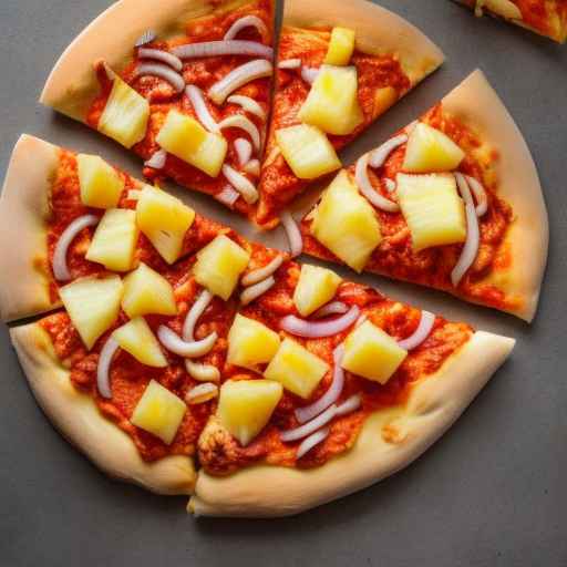Пицца Buffalo Chicken Ranch Pizza с ананасом и красным луком