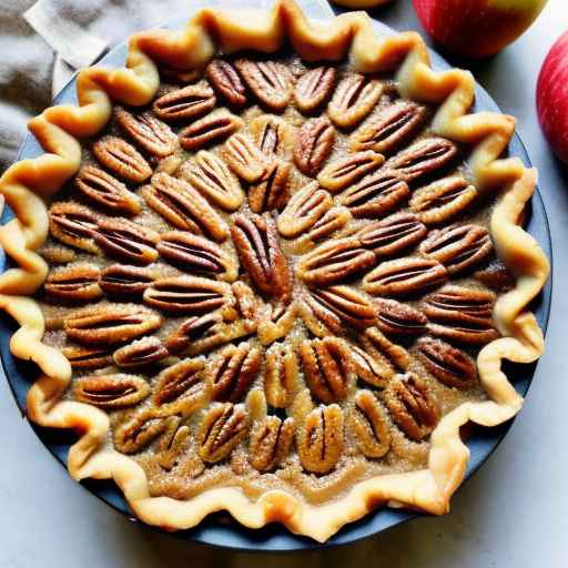 Ирисовый пирог с яблоками