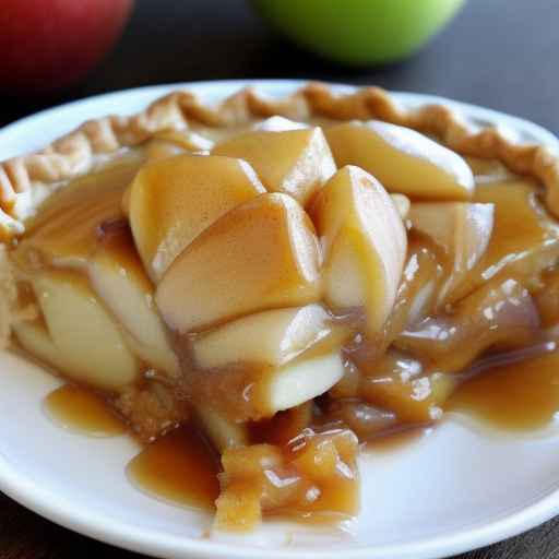 Рецепт карамельного яблочного пирога-букета