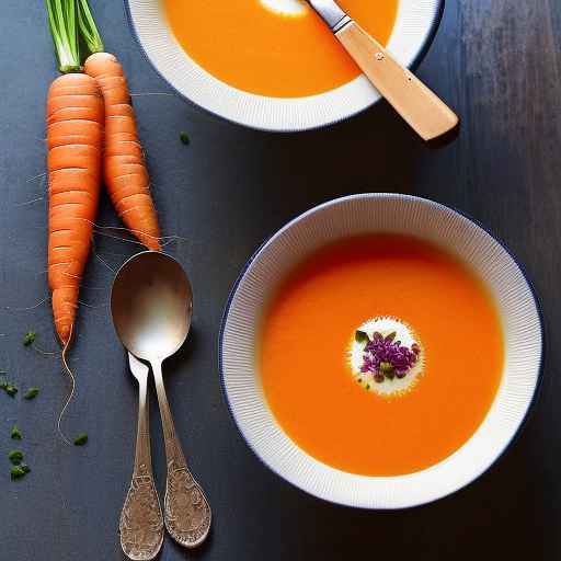Морковно-имбирный охлажденный суп