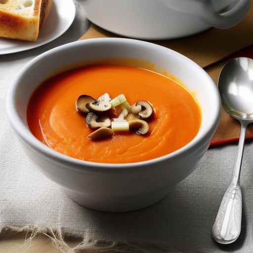 Морковно-грибной суп
