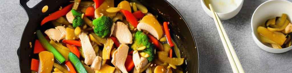 Курица с овощами в соевом соусе