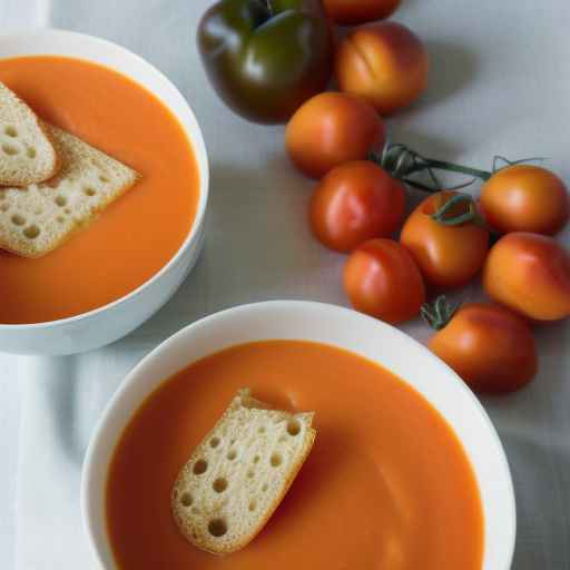 Охлажденный абрикосово-томатный суп