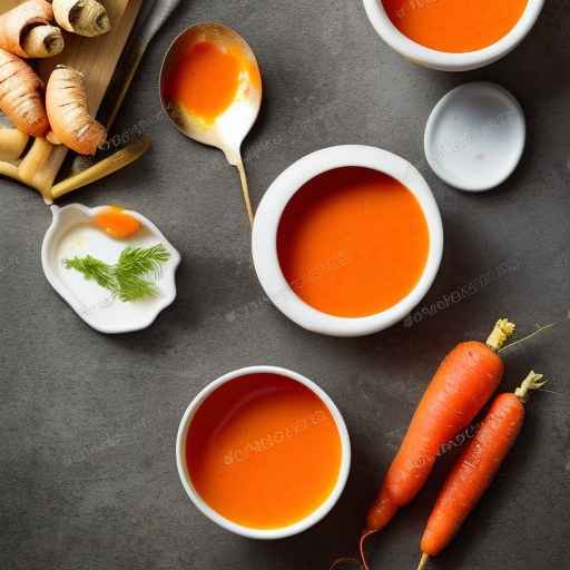 Охлажденный апельсиново-морковный суп с имбирем