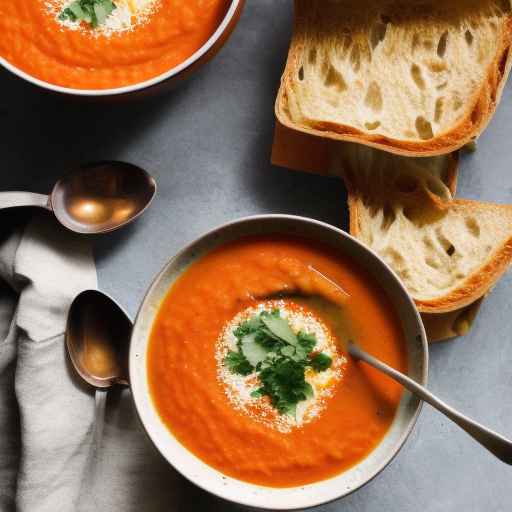 Рецепт охлажденного супа из красной чечевицы и томатов