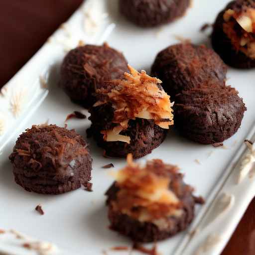 Шоколадно-кокосовые макаруны