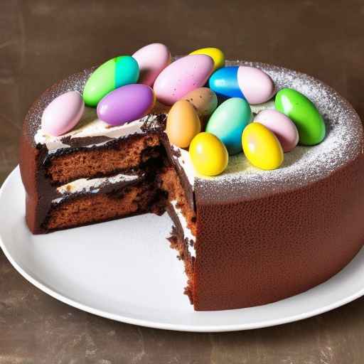 Шоколадный торт "Пасхальное яйцо"