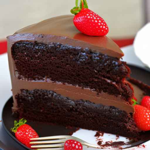 Шоколадный торт с ганашем