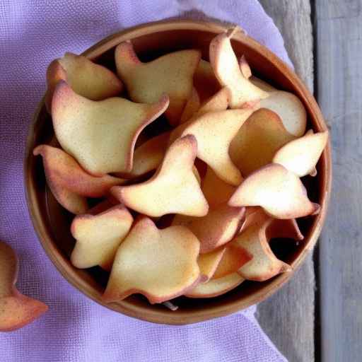 Рецепт яблочных чипсов с корицей и сахаром