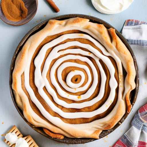 Cinnamon Roll Pie