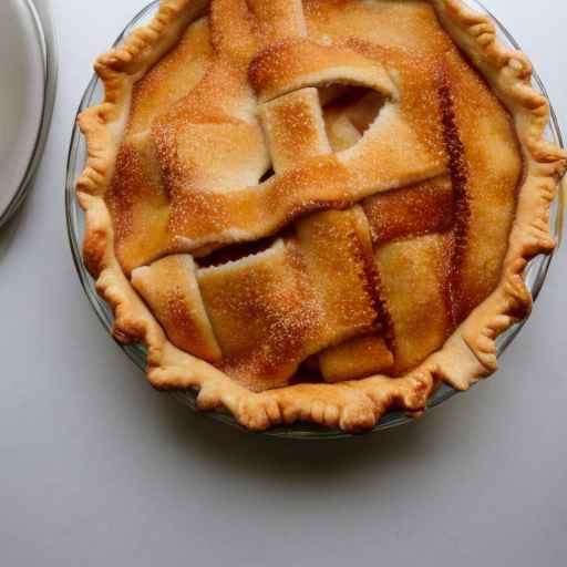 Яблочный пирог с сахаром и корицей