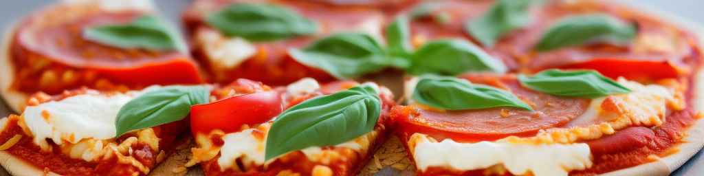 Классическая вегетарианская пицца с томатным соусом и моцареллой