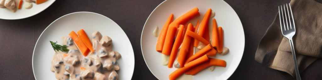 Сливочный строганов с морковью