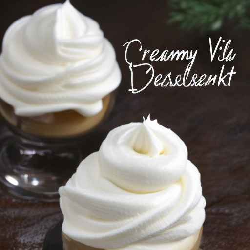 Сливочный десерт со вкусом ванили