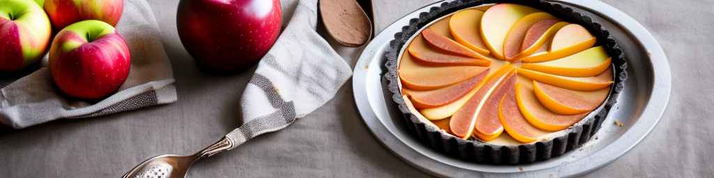 Темный шоколад и апельсиновый тарт с яблоками