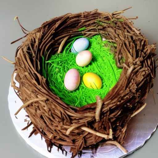 Пасхальный торт "Птичье гнездо"