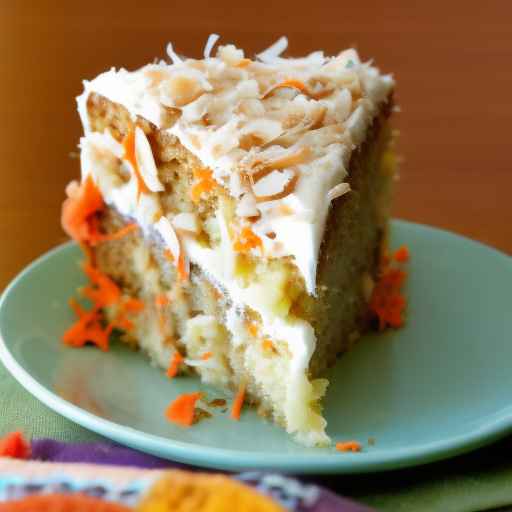 Пасхальный морковно-кокосовый торт