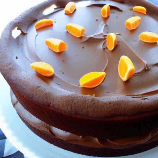 Пасхальный шоколадно-апельсиновый торт