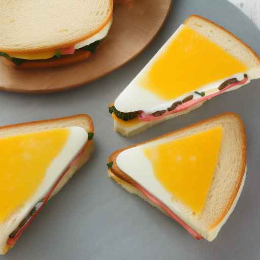 Пасхальный бутерброд с яйцом и сыром