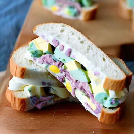Пасхальный бутерброд с яичным салатом