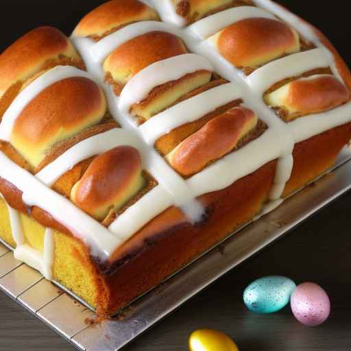 Пасхальный торт Hot Cross Bun