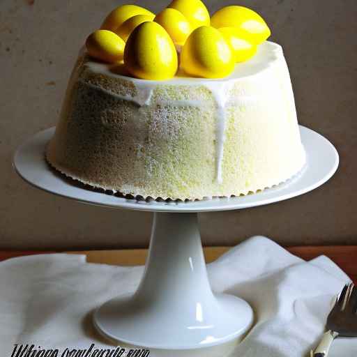 Пасхальный лимонный шифоновый пирог