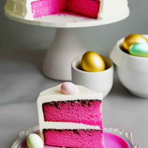 Пасхальный торт "Розовый бархат"