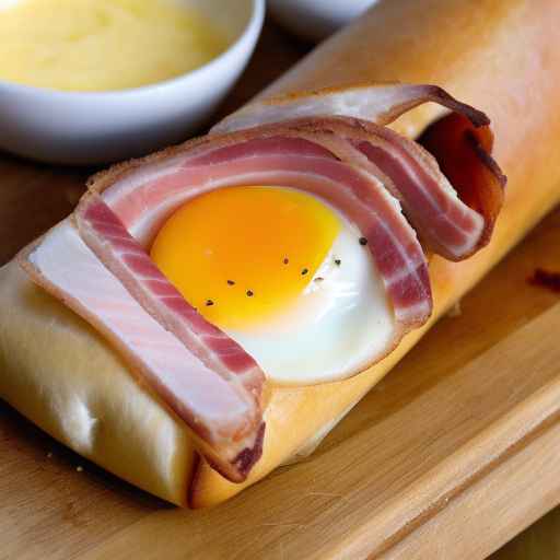 Egg and Ham Breakfast Roll-Up