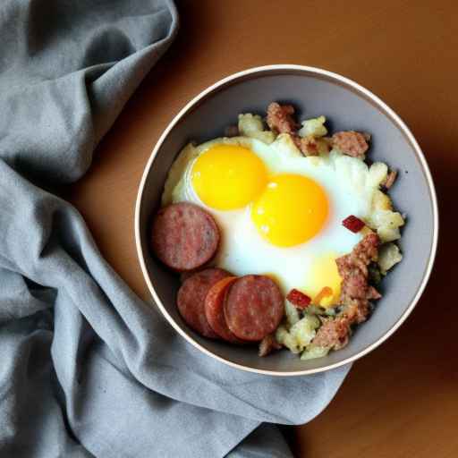Egg and Sausage Breakfast Bowl