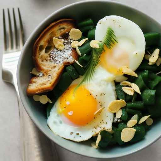 Яйца и зелень на завтрак