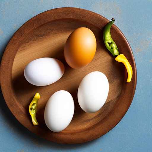 Яйца в кольце перца