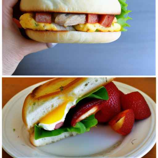 Английский сэндвич на завтрак