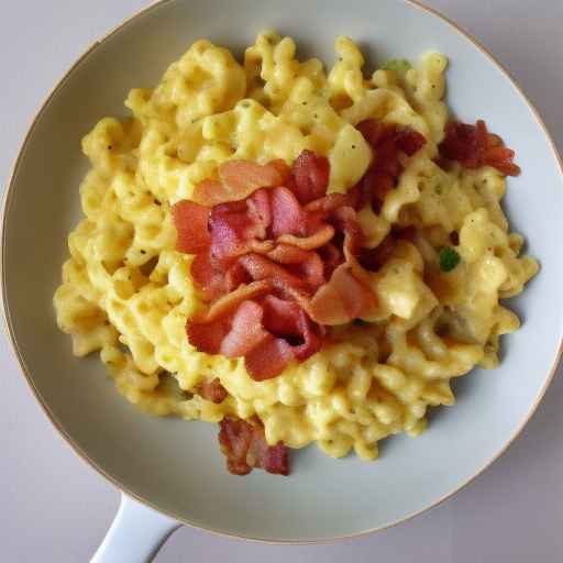 Рецепт немецкого шпецле с яичницей и беконом