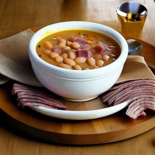 Суп из фасоли и ветчины по-индийски