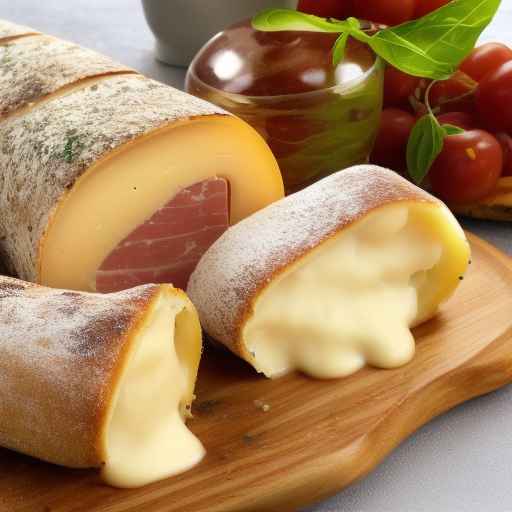 Итальянский рулет с сыром и ветчиной