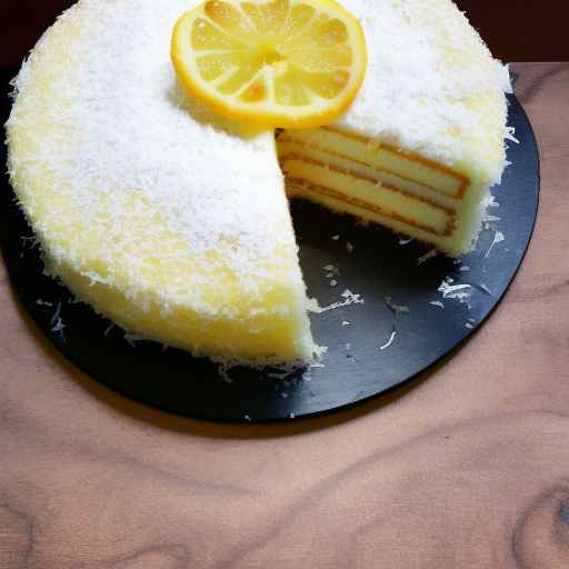 Лимонно-кокосовый торт