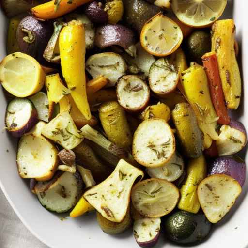 Жареные овощи с лимонной травой
