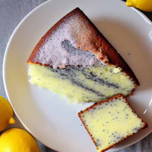 Лимонный торт с маком