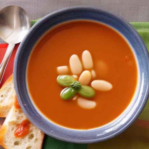 Суп из лимской фасоли и томатов