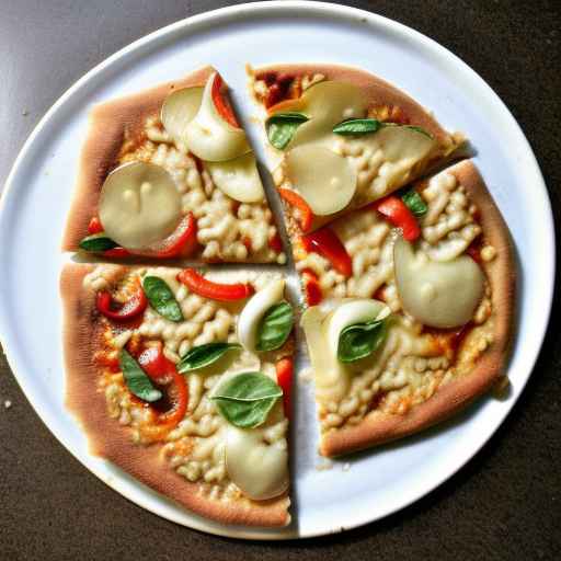 Пицца из мацы со свежими овощами